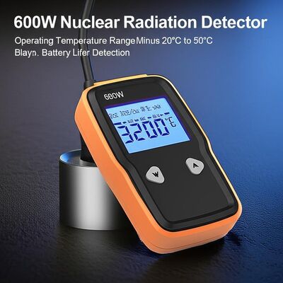 Detektor Radiasi Nuklir 600W dengan kisaran suhu operasi Minus 20°C sampai 50°C dan umur baterai diperpanjang 20 hari untuk deteksi