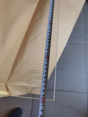 High Impact Resistance Radiation Shielding Glass Polished Surface Finish Cocok untuk Ruang Sinar X Fasilitas medis dan industri
