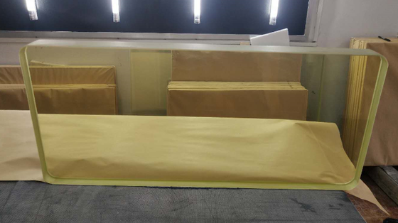 Polished X Ray Lead Glass with Typically 30 to 60 Percent Lead Oxide and Reflection Less Than One Percent Used in Imaging Room Shielding