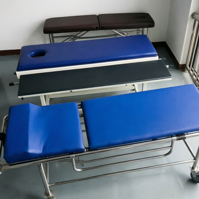 Stretcher MRI Alloy Aluminium Non-Magnetic yang dapat dilipat dengan kapasitas berat 240 kg untuk transportasi pasien yang aman