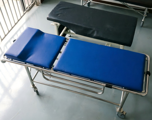 240 Kg Max Load 37,5 Kg Ringan MRI Aman Non-Magnetic Stretcher untuk Pengangkutan Pasien
