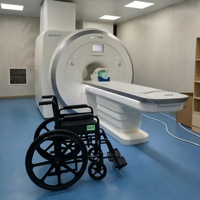 Kursi Roda Non Magnetik Segala Medan yang Dapat Dilipat dengan Kapasitas Berat 120 Kg Ideal untuk Transportasi Aman MRI