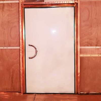 Swing Door Copper Foil RF Shielded Door dengan Efektivitas Perisai 100 dB untuk Ruang MRI