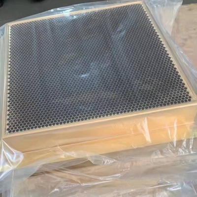 Brass Honeycomb Waveguide Air Vents Core 25mm Tebal Untuk Instalasi Rf Cage