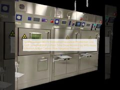 Sel Sintesis Panas untuk Lini Produksi Radiofarmasi Standar GMP Dengan Pemantauan Dosis Waktu Nyata Dengan Filtrasi Hepa Filter Karbon Aktif Tekanan Negatif