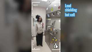 Sel panas I-131 dengan pelindung setara timbal